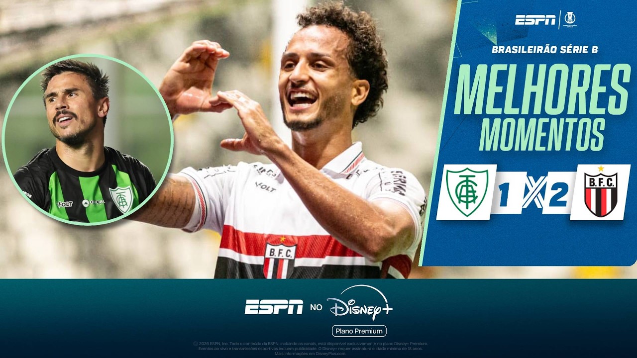 América Mineiro vs Botafogo SP Highlights