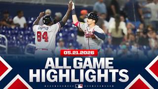 Highlights from ALL GAMES on 5/21 (Braves pick up their 35th win, Guardians sweep Tigers, MORE!)