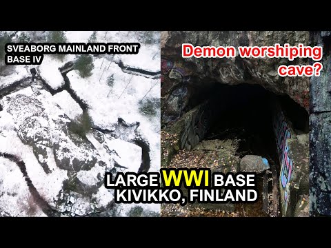 WWI Tukikohta IV (asema 10, Kivikko) Pelottavat syvät WWI luolat ja juoksuhaudat metsässä  (SUOMI)