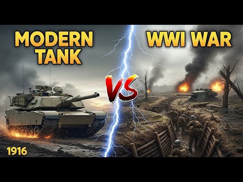 Modern M1 Abrams Tank vs WWI Trench Warfare: What If Scenario | Military History Animation