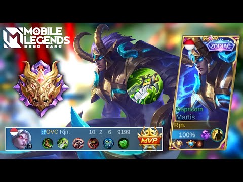 MARTIS ZODIAK RATAKAN LAND OF DAWN! GAMEPLAY TOP GLOBAL MARTIS INDONESIA 3000 MATCH - Mobile Legends