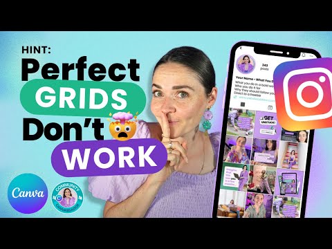 How to Design Instagram Grid in 2025 + FREE CANVA TEMPLATE (2-5 Method)