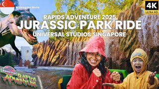 Jurassic Park Rapids Adventure 2025 FULL Ride POV - You WILL Get Soaked! Universal Studios Singapore