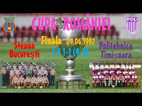 Steaua București - Politehnica Timișoara - Finala  Cupa României 1991-1992 Episodul 1