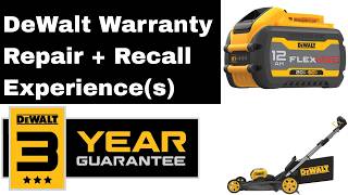 DeWalt Warranty - Repair - Recall Experience(s)