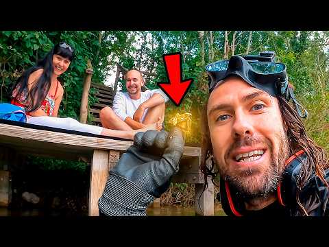 I Found TREASURE Diving with a Metal Detector!