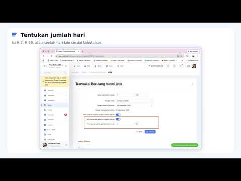 Fitur Reminder pada Transaksi Biaya Berulang