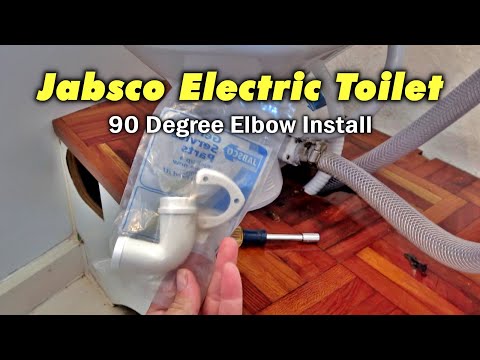 Update on the Jabsco Electric Toilet - Added 90 Degree Elbow for A Neater Installation