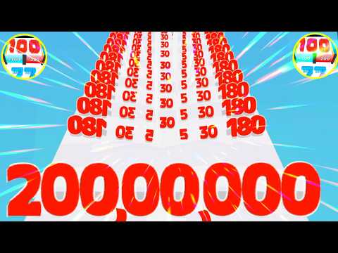 Number Run shooting (🌈) number master infinity 2048 Gameplay new level 9999 live