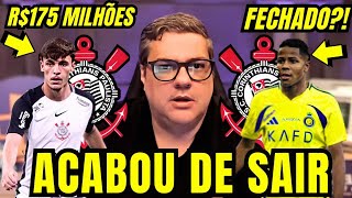 🛑URGENTE🛑 VENDA MILIONÁRIA! WESLEY FECHADO COM O CORINTHIANS?! VAZOU TUDO AGORA! 