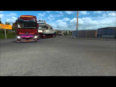 Euro Truck Simulator 2 Mercedes.Actros MP3 遊艇入港運輸