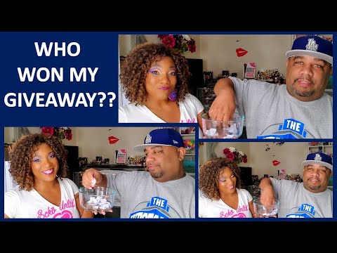 Who Won My Collab Video Giveaway?!!!  Winners Picked with Hubby!