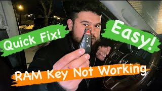 RAM Key fob Not Working / Responding **Quick Fix**- 2016 Ram 1500