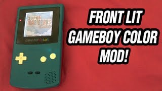 Front Lit Game boy Color Mod - BubbleGum Game boy