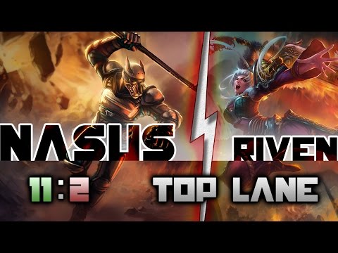 5.5 Sirhcez as Nasus vs Riven in the Top Lane!