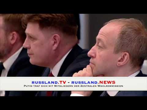 Putin traf sich mit Mitgliedern der Zentralen Wahlkommission