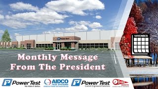 Monthy Message - November 2016