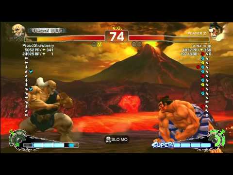 SSF4:AE Commentary - ProudStrawberry ( Gouken ) Vs o wa re jp ( Honda )