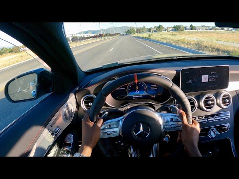 2021 Mercedes-AMG C 43 Sedan Driving Scenes