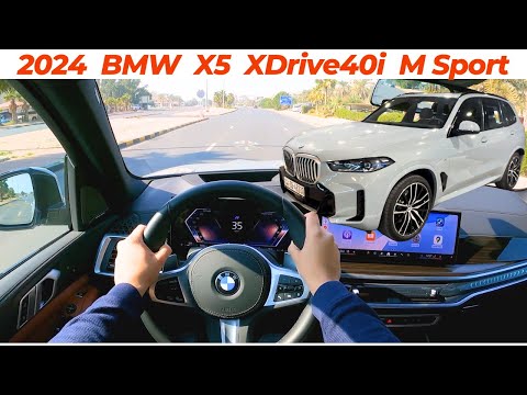 2024 BMW X5 xDrive40i M Sport POV Test Drive Review