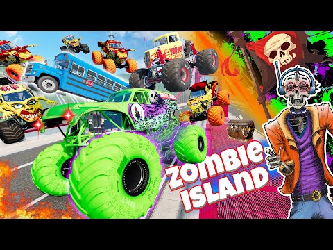 Monster Jam INSANE Zombie Island Adventure #51 | Racing, Freestyle, and High Speed Jumps