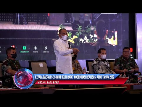 KEPALA DAERAH SE SUMUT IKUTI RAPAT KOORDINASI REALISASI APBD TAHUN 2022