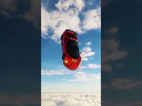 Ferrari in sky