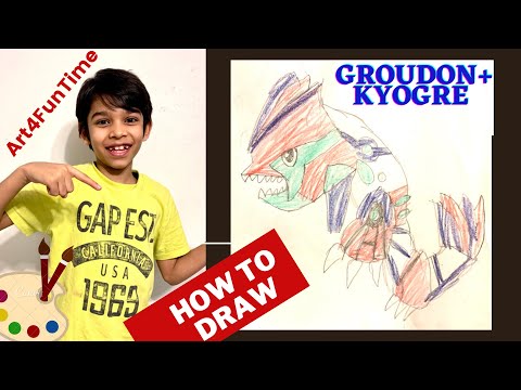 HOW TO DRAW GROUDON KYOGRE Pokémon