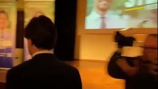 Alberto Stefani, la festa del nuovo presidente del Veneto a Borgoricco: «Qui il miglior risultato»