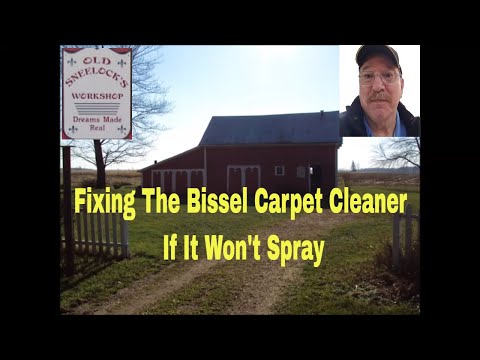 How To Fix Your Bissel Carpet Cleaner ~ Not Spraying