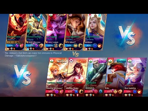 Nerf Aldous"Meet Top 1 Global Player's - Insane Match | Mobile Legends Bang Bang