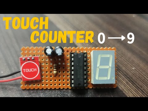 How To Make Touch Counter 0 to 9 | Using Cd4026 💯 Working Project