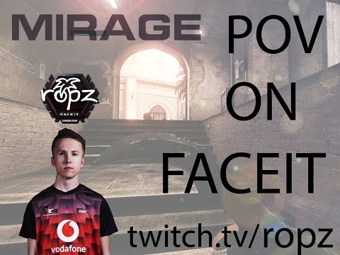 POV - ropz (mouseports) FACEIT (mirage) - 18th february 2020