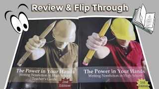 High School Nonfiction Writing | The Power In Your Hands | Review & Flip-Through| Writing Curriculum