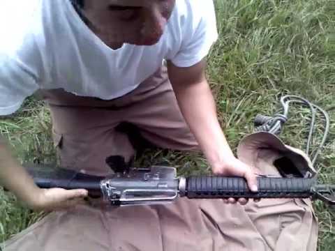Desarme de fusil m16 reservas militares Guatemala