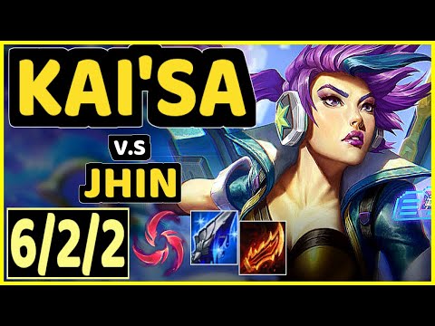 YUUKI60 (KAI'SA) vs JHIN - 6/2/2 KDA BOTTOM ADC GAMEPLAY - EUW Ranked DIAMOND