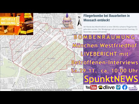BOMBENRÄUMUNG FLIEGERBOMBE MÜNCHEN Westfriedhof | Gesprächsversuche mit Evakuierungs-Betroffenen