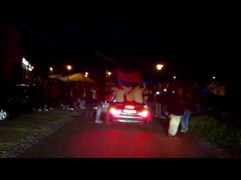 VfB Neckarrems - Empfang der Aufstiegsmannschaft vor dem Ochsen: Auto-Corso 1