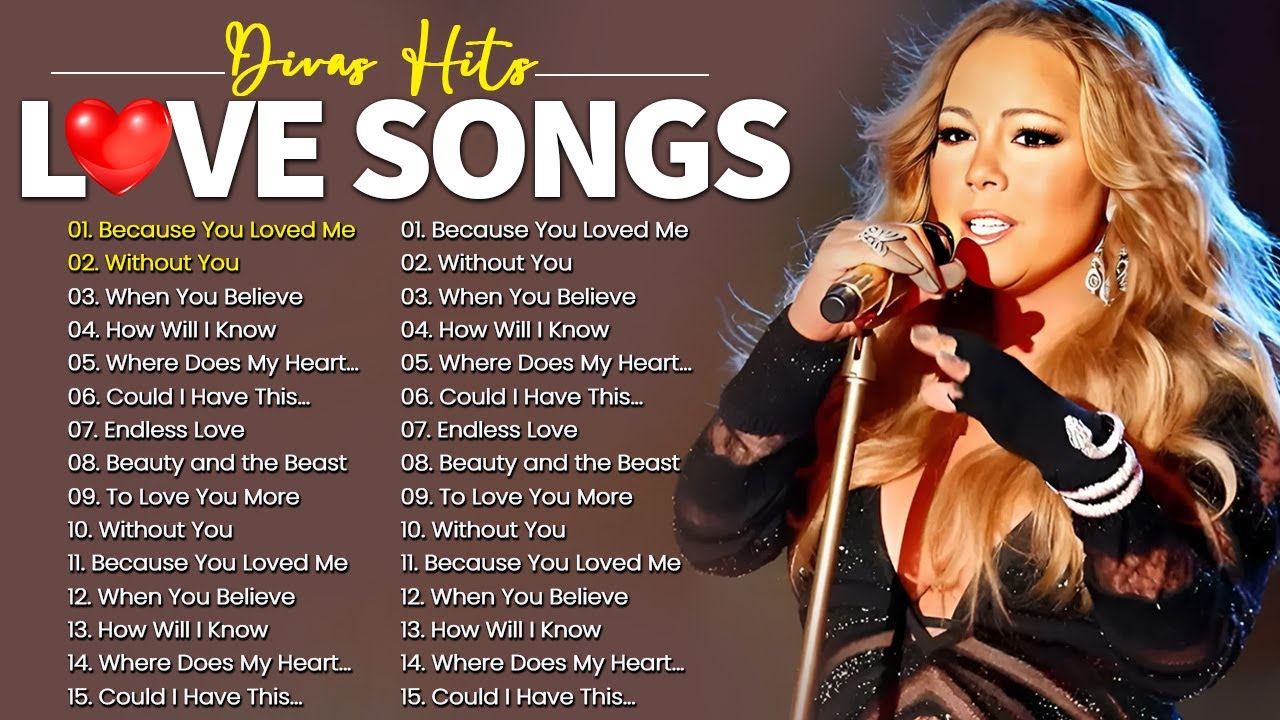 Mariah Carey, Celine Dion, Whitney Houston 💖 Divas Songs Hits Songs 💖Divas Love Songs