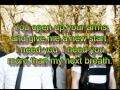Hawk nelson - My next breath (lyrics)