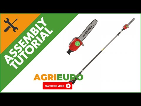HENX H36GZ12040 Battery-powered Pruner on Extension Pole - 40V Battery - Assembly tutorial