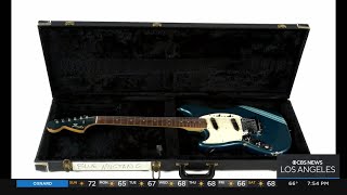 Kurt Cobain guitar goes for over $6 million at auction, portion donated to raise awareness for menta