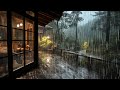 1M LIGHT RAIN On Forest At Night To Sleep Well Goodbye Insomnia With Heavy Rain