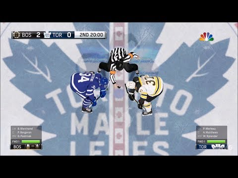 NHL 18 - Toronto Maple Leafs vs Boston Bruins - Gameplay (HD) [1080p60FPS]