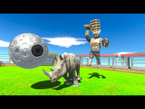 1v1 Soccer | Mutant Primates vs Mammals - Animal Revolt Battle Simulator