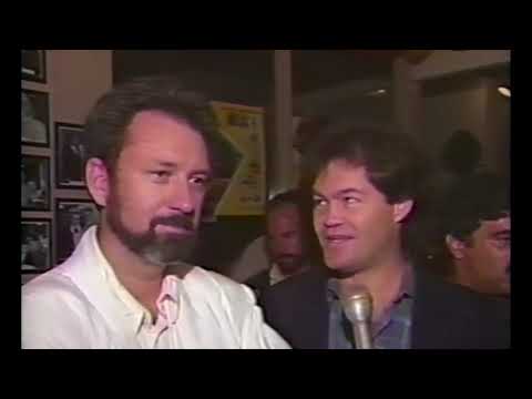 1986 Reunion of 4 Monkees - short clip of interview with Mike and Micky backstage.
