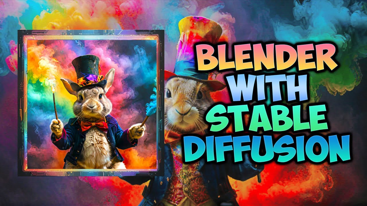 Blender with Stable Diffusion XL Tutorial - Magic rabbit