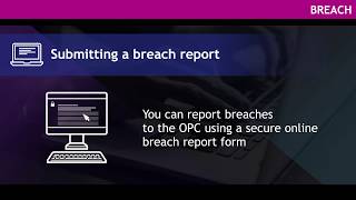 Breach video series - Submitting a breach report