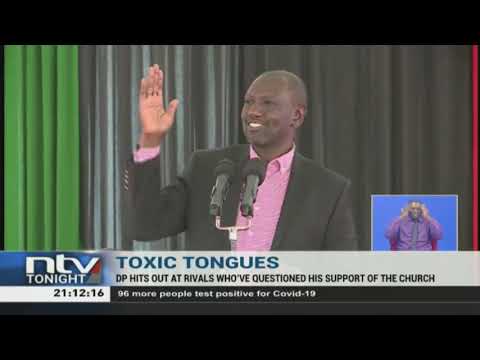 DP Ruto hits out at Raila for questioning his support towards church