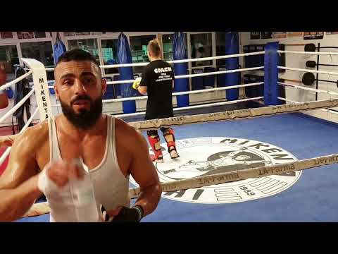 Late night training with Rhassan Muhareb